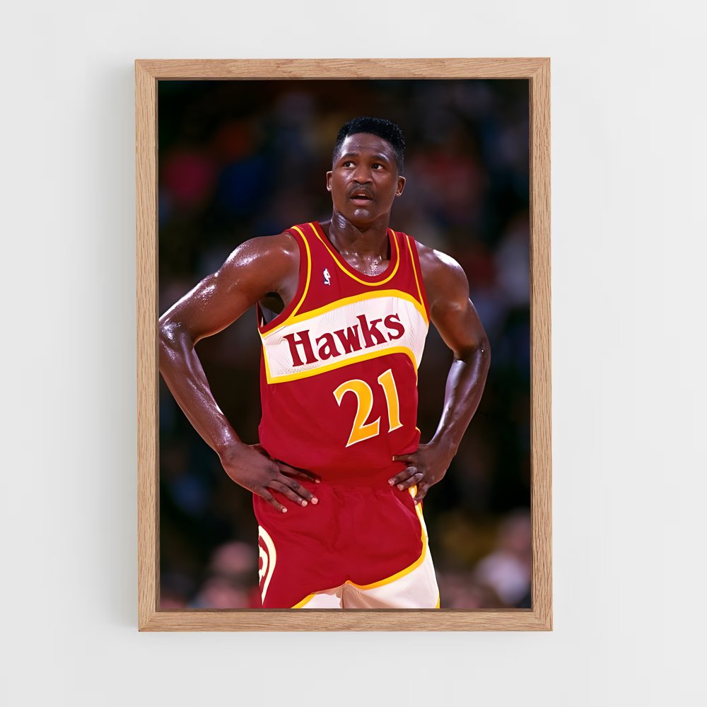 Poster Dominique wilkins – affiche Basketball (vue 4)